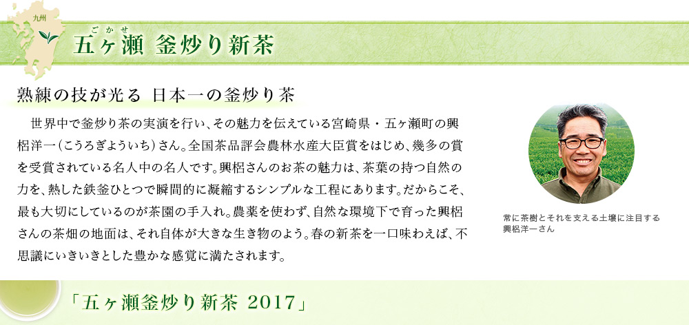五ヶ瀬 釜炒り新茶 2017
