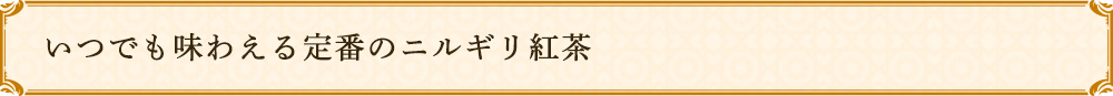 定番のニルギリ紅茶