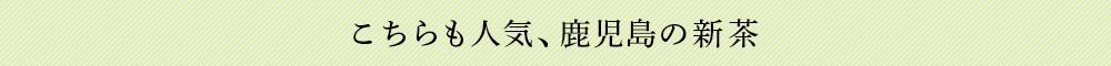 こちらも人気、鹿児島の新茶