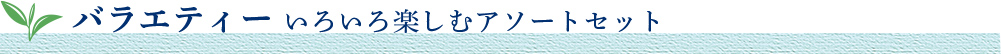 バラエティーいろいろ楽しむアソートセット
