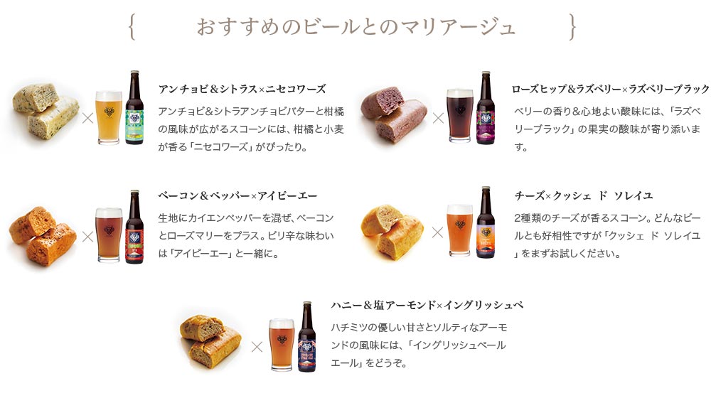 ビールに合うスコーン